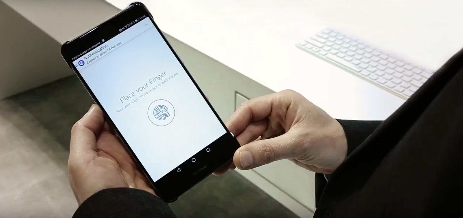 Biometric authentication on smartphone using CloudCard+